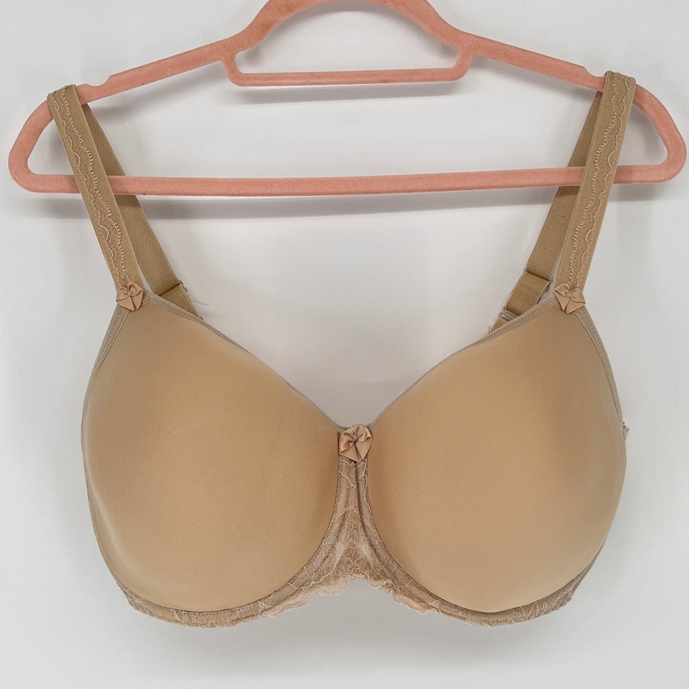 Fantasie Rebecca Lace Spacer T-Shirt Bra Sand Nude Underwire 34G UK 34I US - Picture 2 of 14